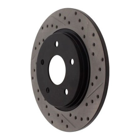 Centric StopTech Sport Drilled/Slotted Brake Rotor; Rear Left, StopTech 127.67071L